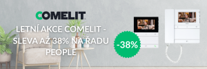 Až –38 % na Comelit People monitory – letní sleva, která se neodmítá