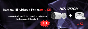 Kamera + patice za 1 Kč – speciální akce Hikvision