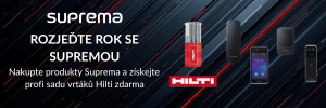 Speciální akce Suprema: Profesionální vrtáky Hilti k nákupu