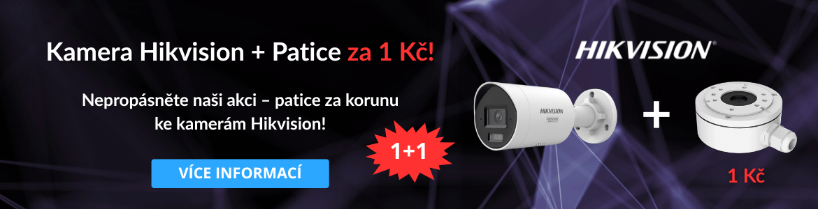 Hikvision akce kamera plus patice