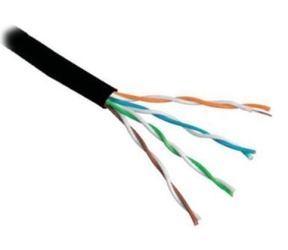 Kabel UTP, drát, Cat 5e, venkovní dvouplášť