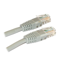 Patch kabel UTP Cat 5e 0,1m - Šedý