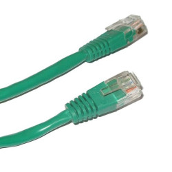 Patch kabel UTP Cat 5e 0,25m - Zelený