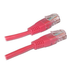 Patch kabel UTP Cat 5e 0,5m - Červený