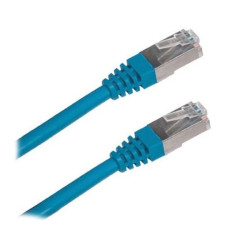 Patch kabel FTP Cat 5e 0,5m - Modrý