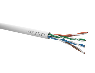 Instalační kabel Solarix CAT5E UTP PVC E<sub>ca</sub> 1000m/cívka SXKD-5E-UTP-PV