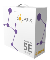 Instalační kabel Solarix CAT5E UTP LSOH  D<sub>ca</sub>-s1,d2,a1 100m/box SXKD-5