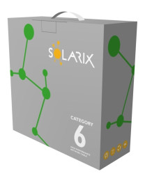 Instalační kabel Solarix CAT6 UTP PVC  E<sub>ca</sub> 100m/box SXKD-6-UTP-PVC