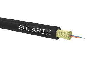 DROP1000 kabel Solarix 02vl 9/125 3,5mm LSOH E<sub>ca</sub> černý 500m SXKO-DROP