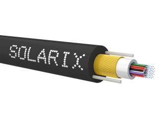 Venkovní DUCT kabel Solarix 24vl 9/125 HDPE F<sub>ca</sub> černý SXKO-DUCT-24-OS