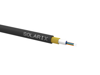 Zafukovací kabel MINI Solarix 04vl 9/125 HDPE Fca černý SXKO-MINI-4-OS-HDPE