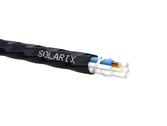 Zafukovací kabel MICRO Solarix 12vl 9/125 HDPE F<sub>ca</sub> černý SXKO-MICRO-1