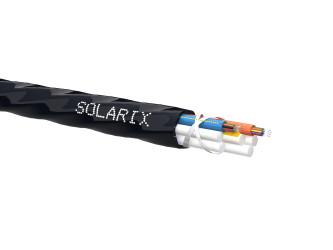 Zafukovací kabel MICRO Solarix 24vl 9/125 HDPE F<sub>ca</sub> černý SXKO-MICRO-2