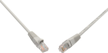 Patch kabel CAT5E UTP PVC 1m šedý snag-proof C5E-114GY-1MB