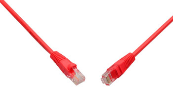 Patch kabel CAT5E UTP PVC 1m červený snag-proof C5E-114RD-1MB