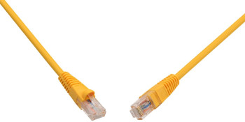 Patch kabel CAT5E UTP PVC 2m žlutý snag-proof C5E-114YE-2MB