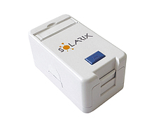 Zásuvka modulární Solarix pro 1 keystone na omítku bílá SXMO-1-0-WH