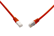 10G patch kabel CAT6A SFTP LSOH 15m červený non-snag-proof C6A-315RD-15MB