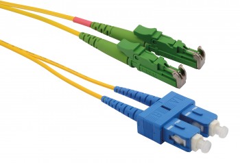 Patch kabel 9/125 E2000apc/SCupc SM OS 10m duplex SXPC-E2000/SC-APC/UPC-OS-10M-D